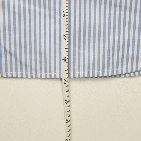 J.Crew Collection Garçon Embellished Shirt in Blue Pinstripe Women's - Pick Size - Picture 7 of 16